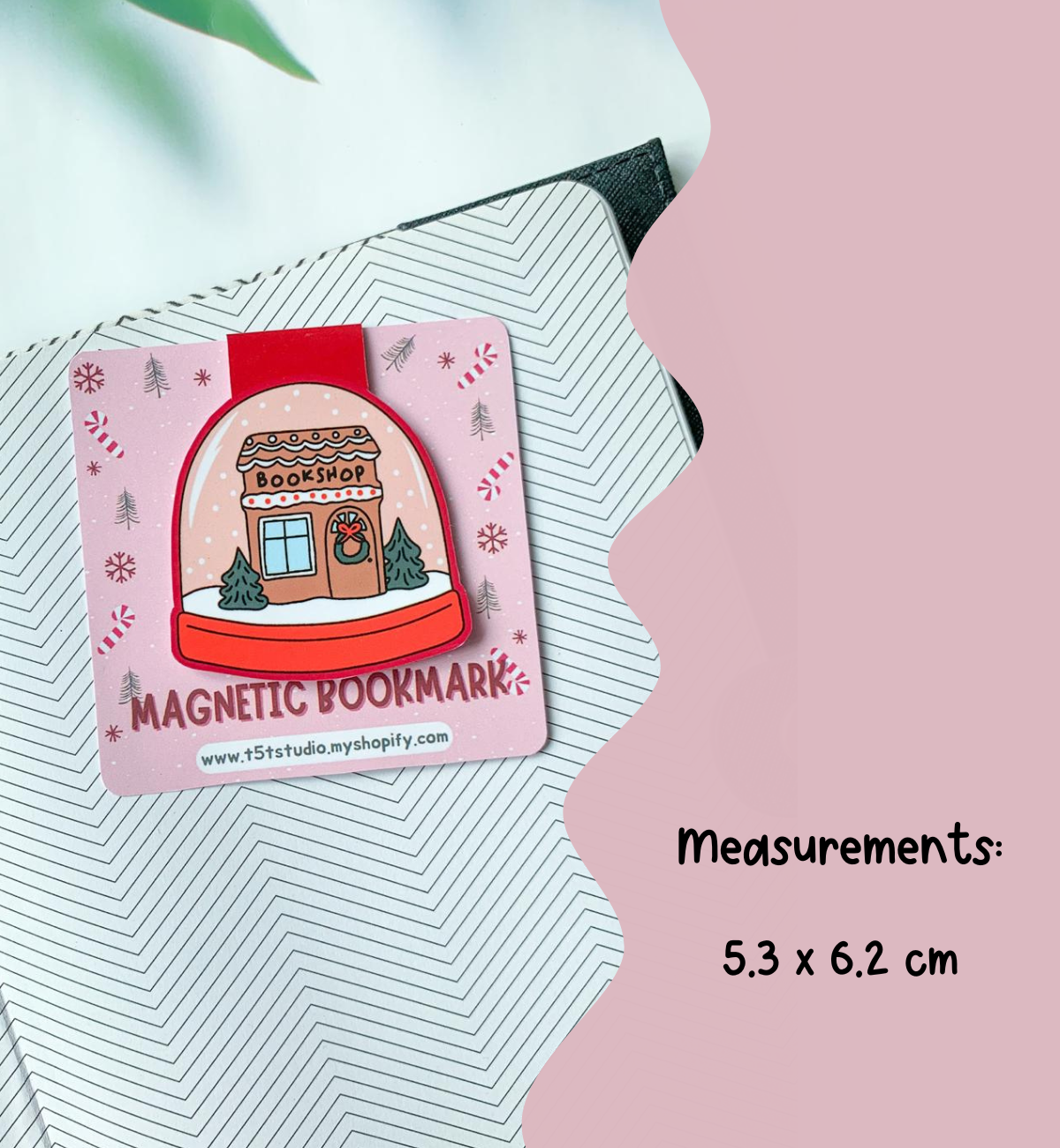 Winter Bookshop Magnetic Bookmark