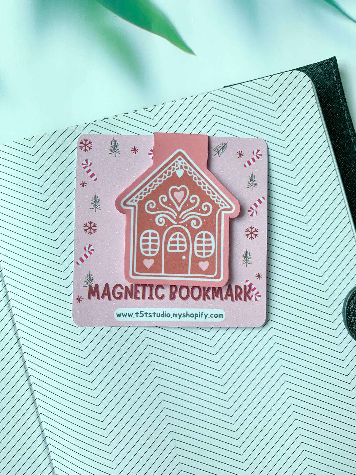 Gingerbread House Magnetic Bookmark