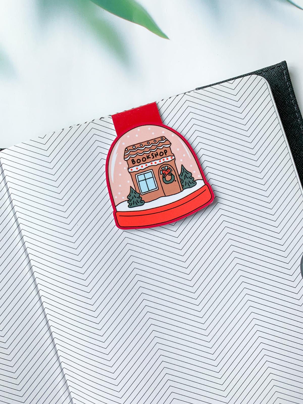 Winter Bookshop Magnetic Bookmark