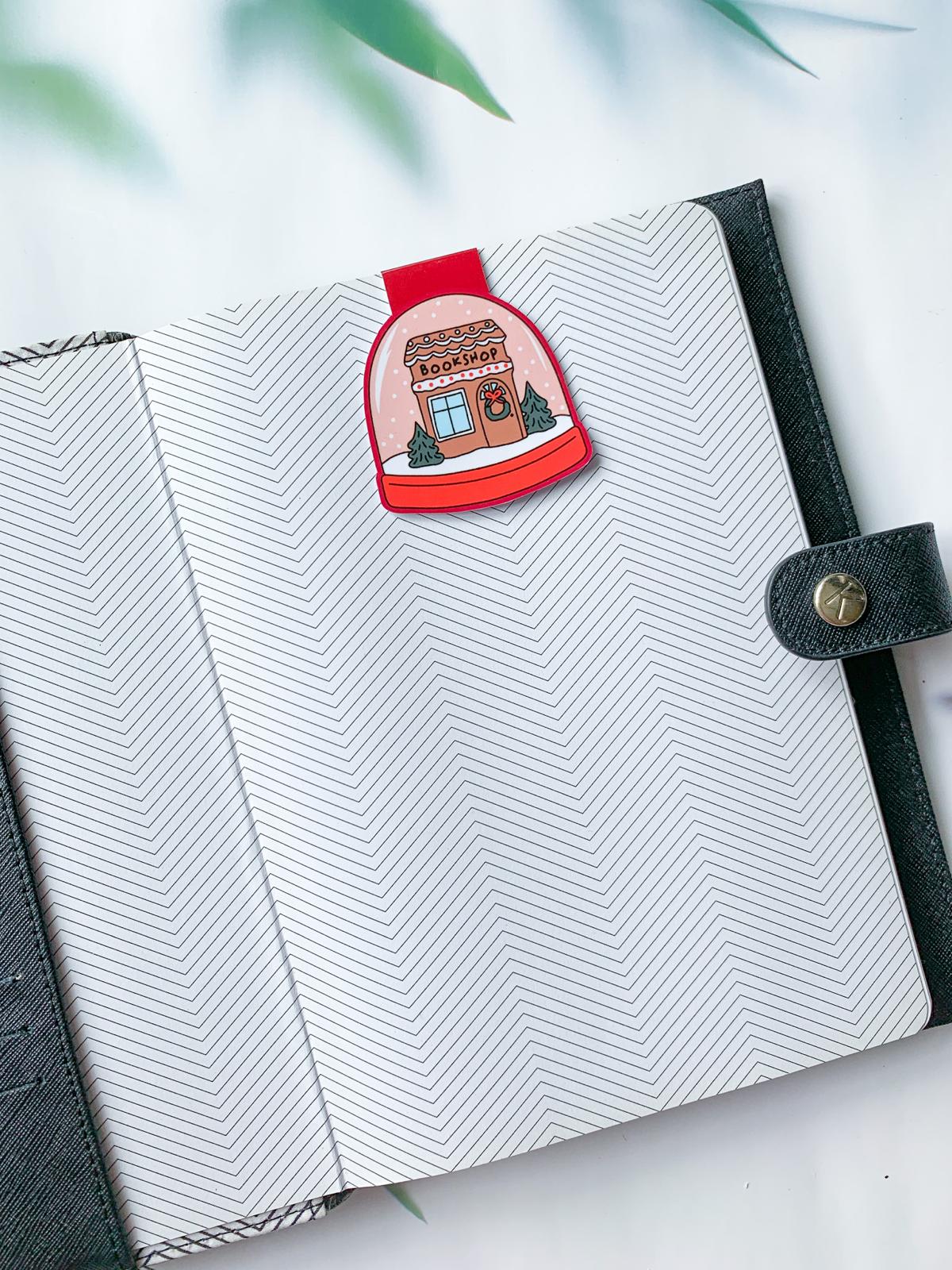 Winter Bookshop Magnetic Bookmark