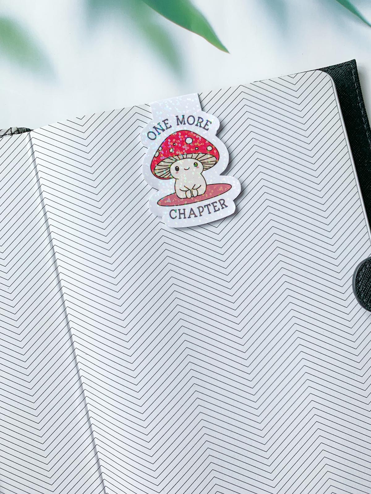One More Chapter Mushroom Magnetic Bookmark