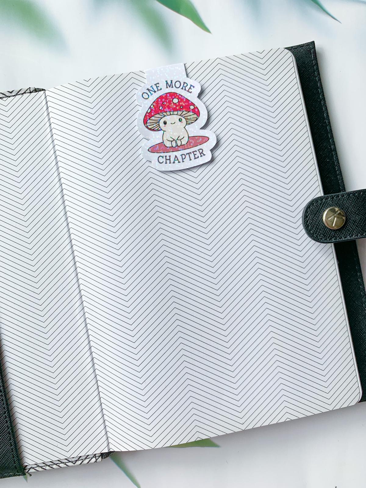 One More Chapter Mushroom Magnetic Bookmark