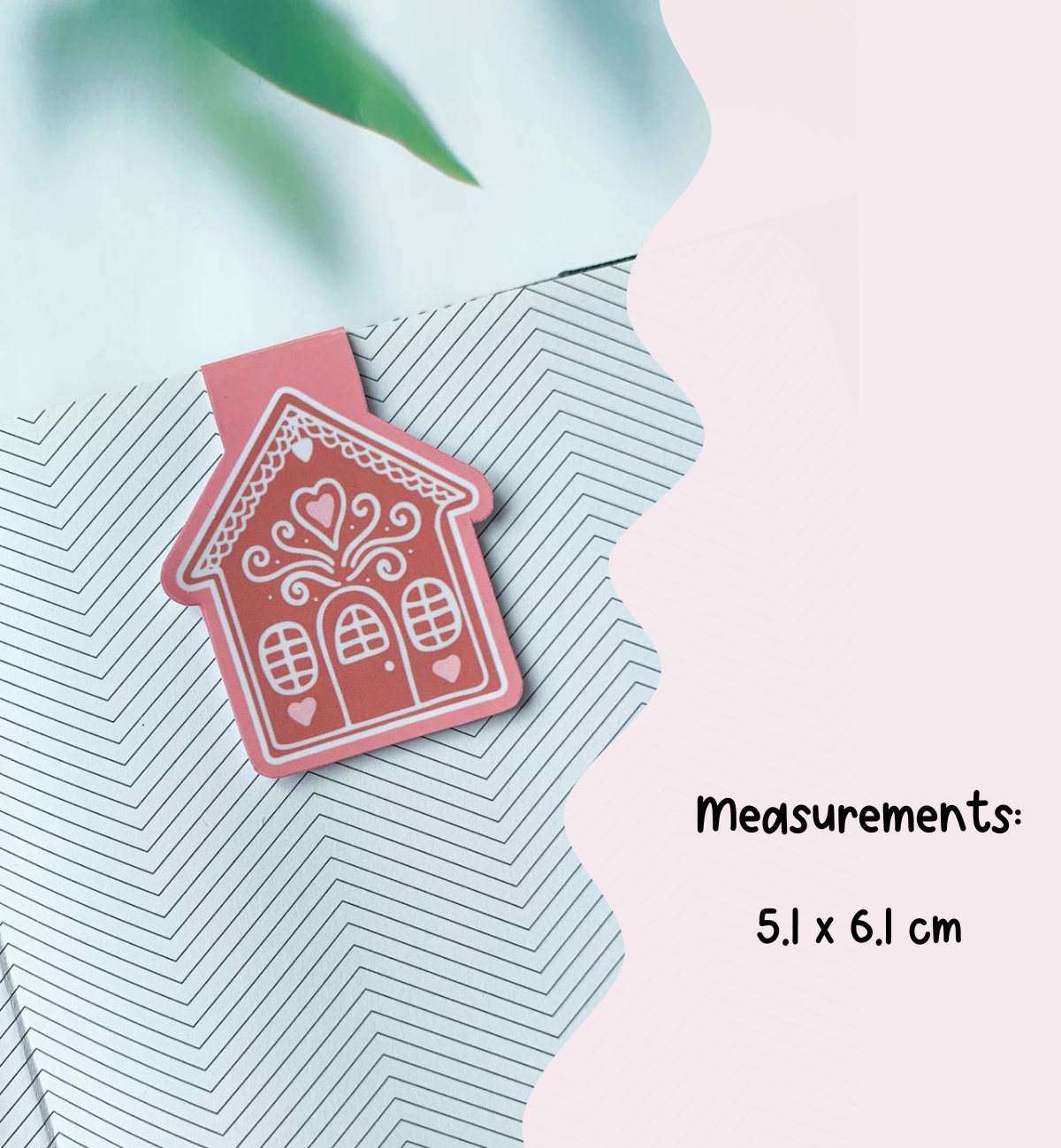 Gingerbread House Magnetic Bookmark