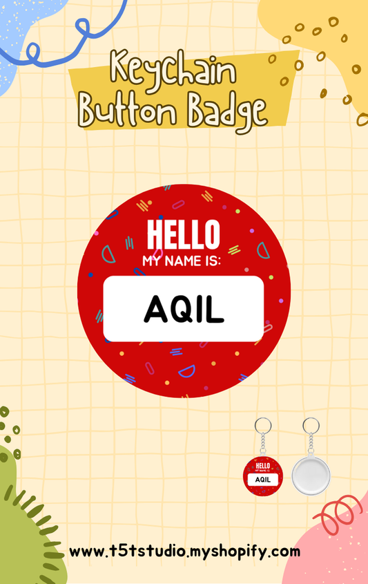 Keychain Button Badge