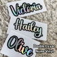 Custom Name Vinyl Decal