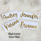 Custom Name Vinyl Decal