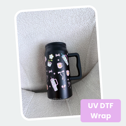 50oz Tumbler with Handle and Plastic Straw