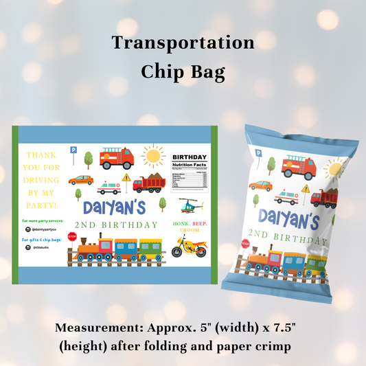 Transportation Chip Bag [Min. 10 pieces]