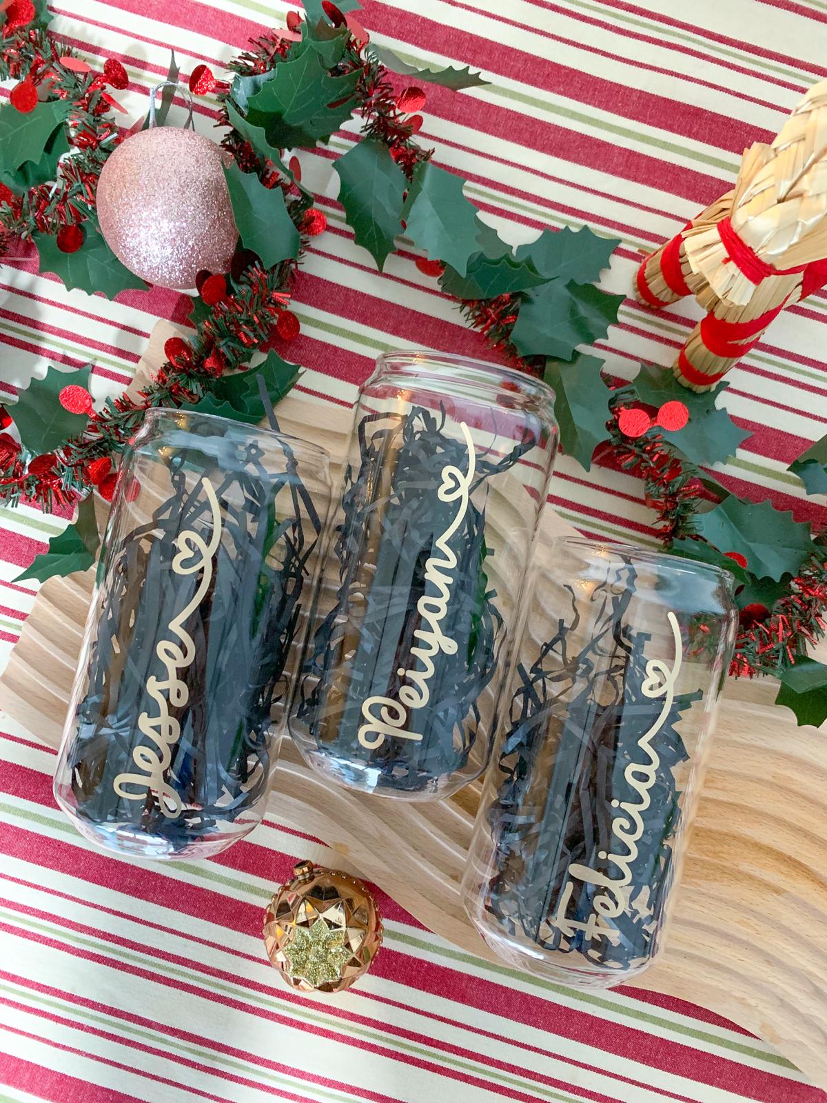 Custom Name - Transparent Glass Cup
