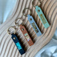 PU Leather Rectangle Keychain