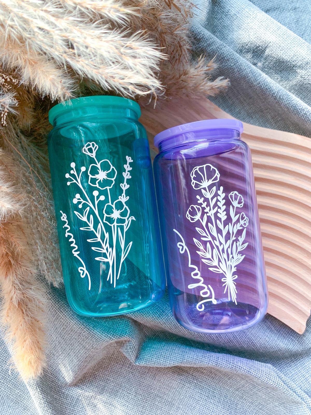 Floral Design - Jelly Glass Cup
