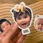 Face Cut-out Ref Magnet [Min. 6 pieces]