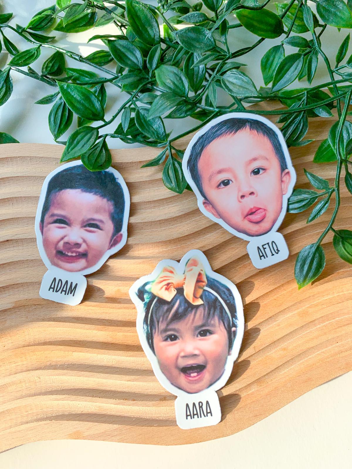 Face Cut-out Ref Magnet [Min. 6 pieces]