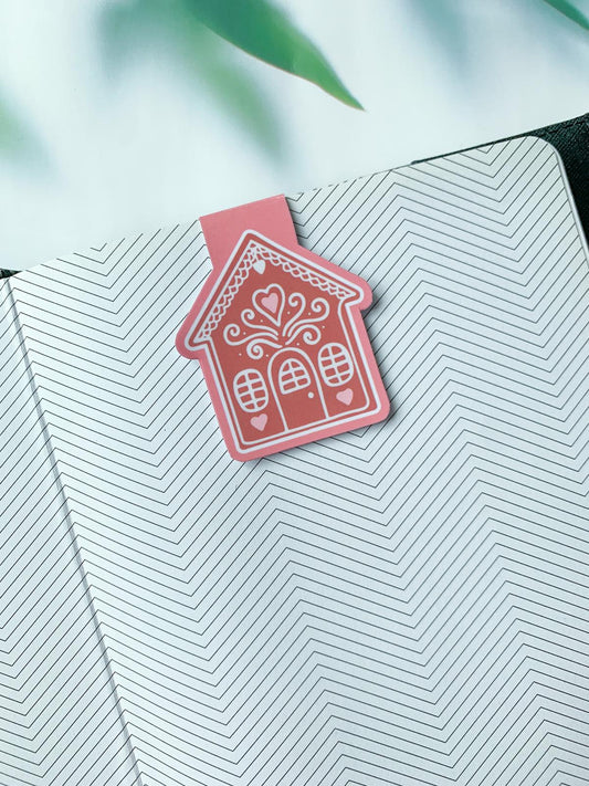 Gingerbread House Magnetic Bookmark