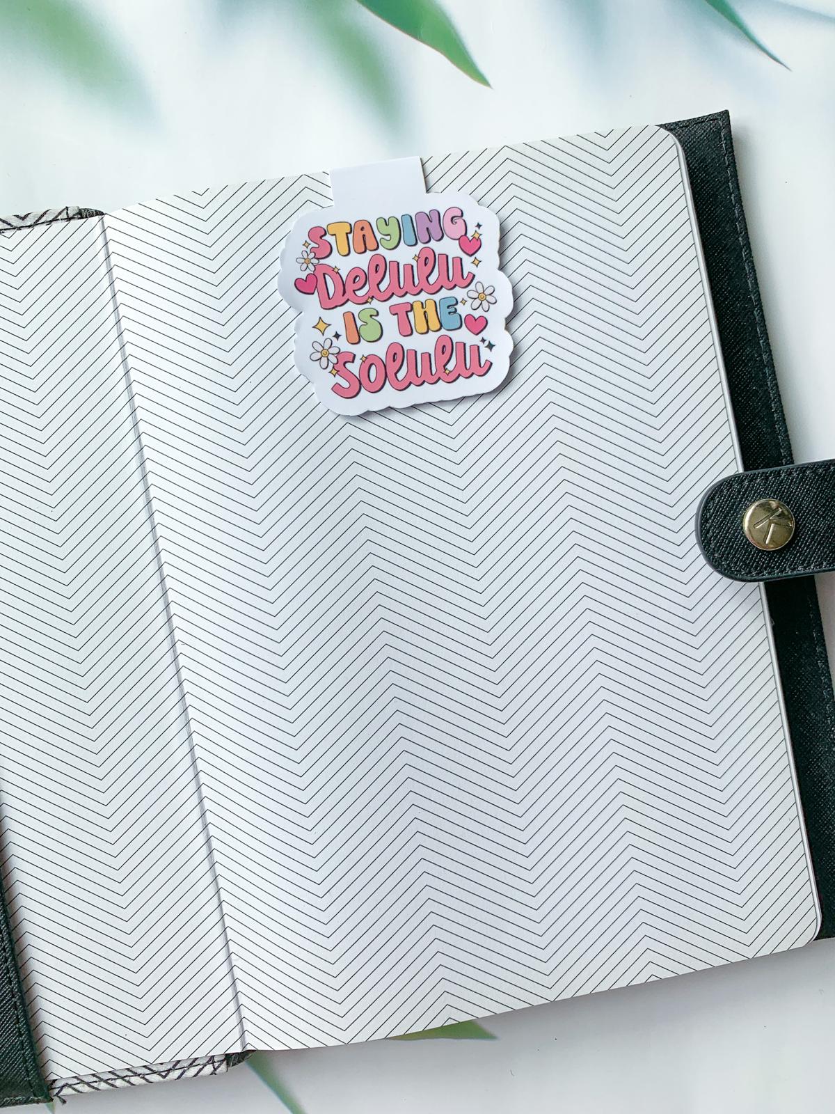 Staying Delulu Is The Solulu Magnetic Bookmark