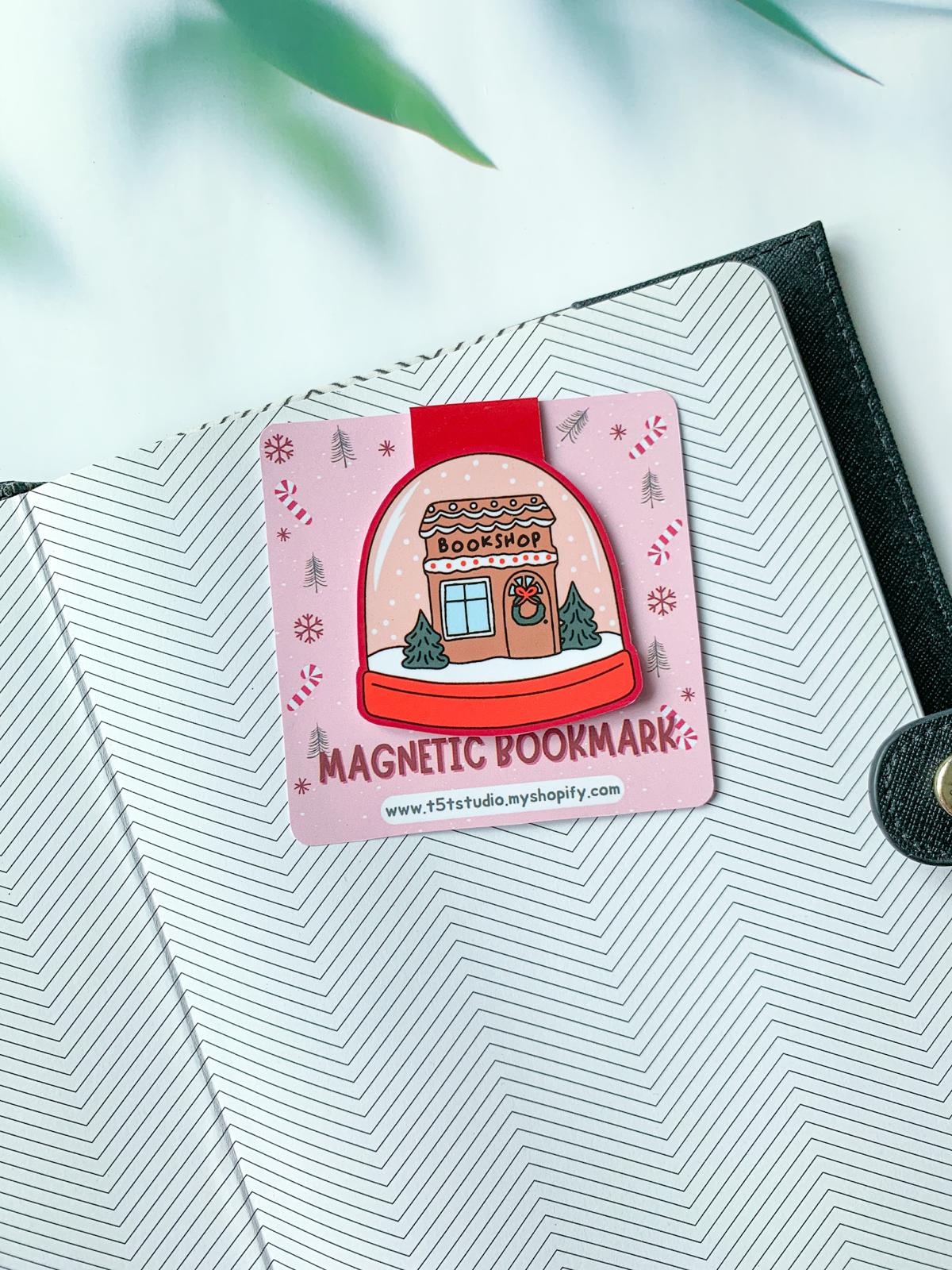 Winter Bookshop Magnetic Bookmark