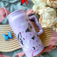 50oz Tumbler with Handle and Plastic Straw