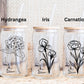 Floral Design - Transparent Glass Cup
