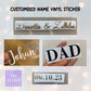 Custom Name Vinyl Decal